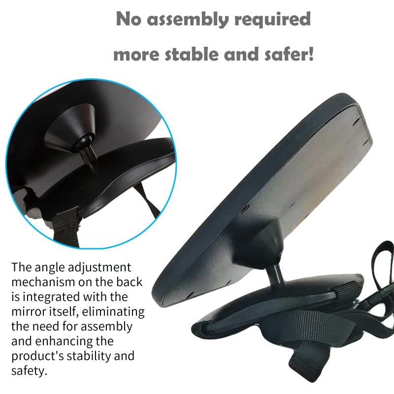 Funbliss Baby Car Mirror Safely Monitor,Car Mirror Baby Rear Facing Seat，No Assembly Required, Safer，Best Newborn, Shatterproof - Image 4